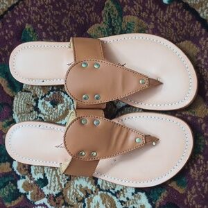 Southern Polished leather sandals sz6 NWOT